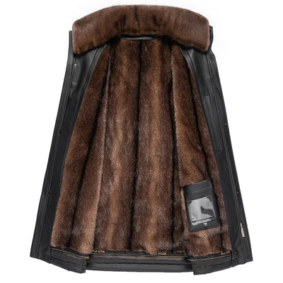 "Mauro" Genuine Leather Coat