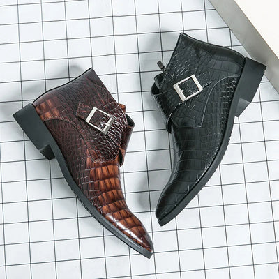 Marius Baudin Leather Buckle Boots