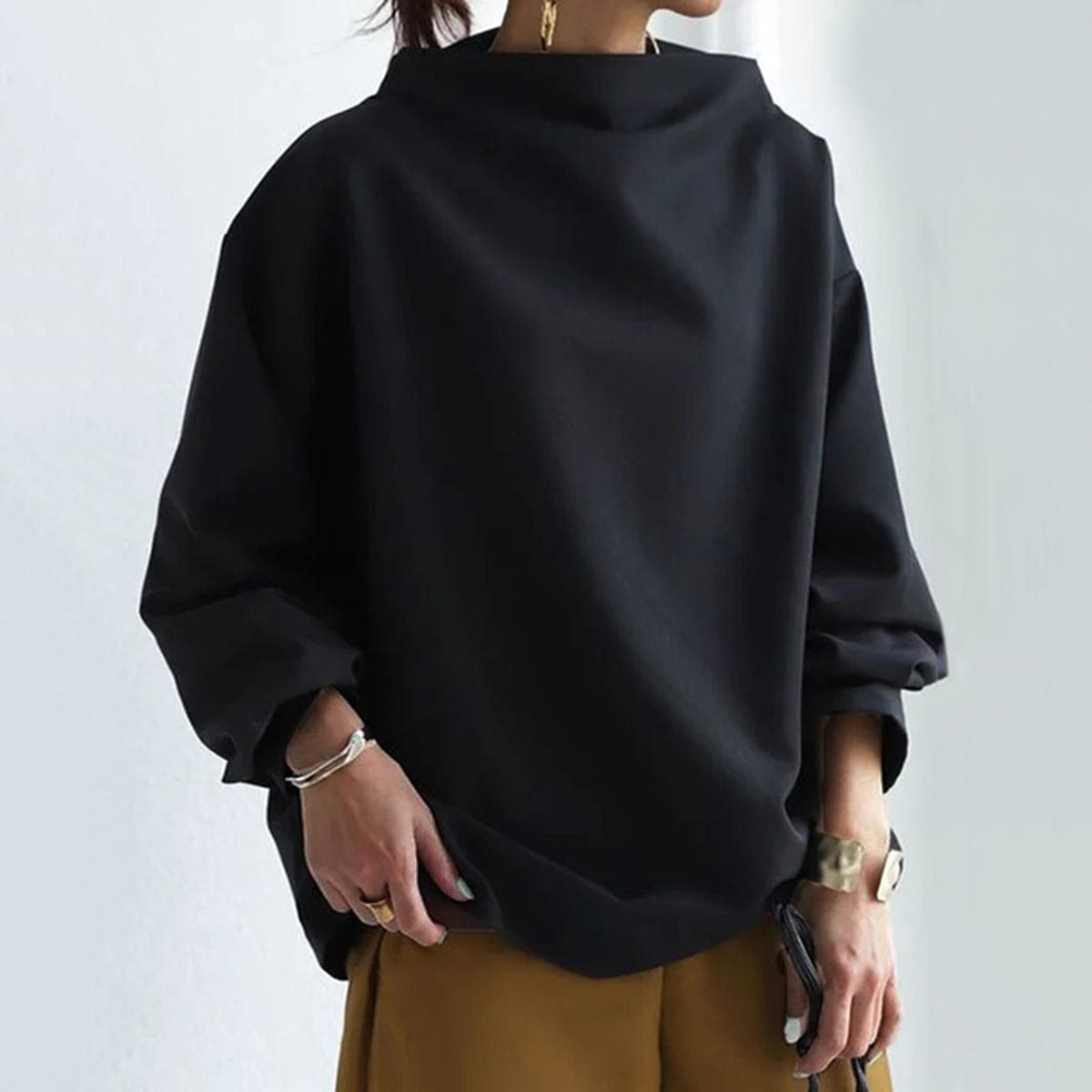 Carla | High-Neck Soft Knit Top