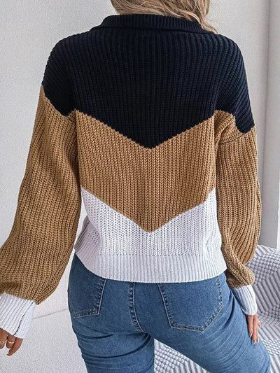 Olivia Knitted V-Neck Pullover