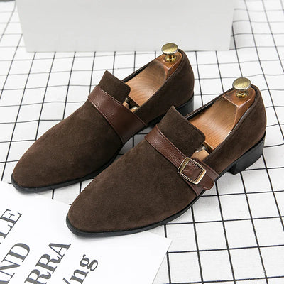 Salvatore Raphael Monk Strap Leather Moccasins Shoes