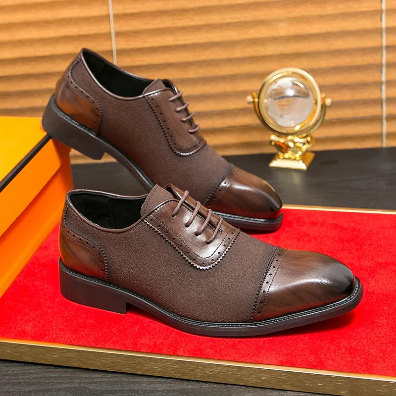 Luca Pellegrini Leather Oxford Brogues Shoes