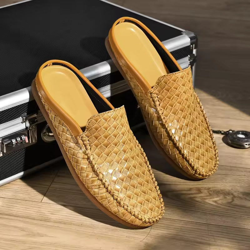 Men's Woven Half Slip Loafers