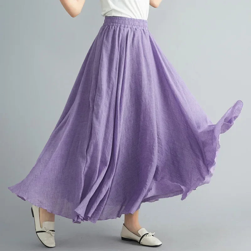 "Sunlit Breeze" Maxi Skirt