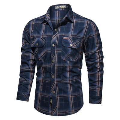 Vinthentic Plaid Elegance Men's Shirt