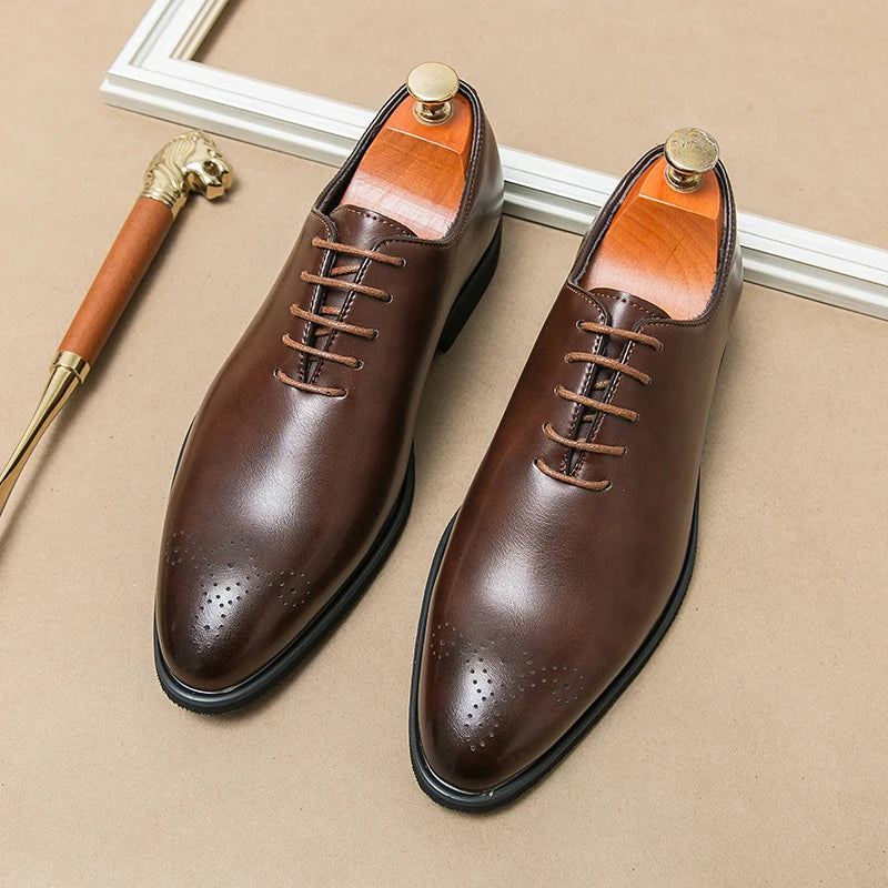 Da Caravaggio Leather Derby Shoes