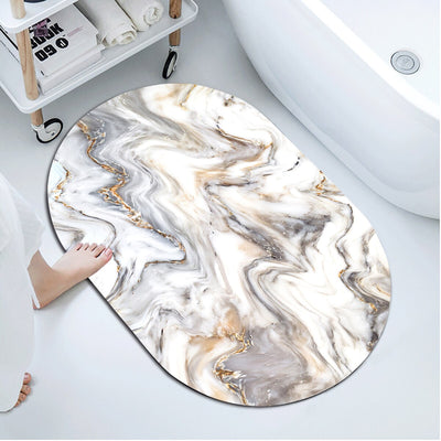 Vinthentic Marble Absorbent Bath Mat