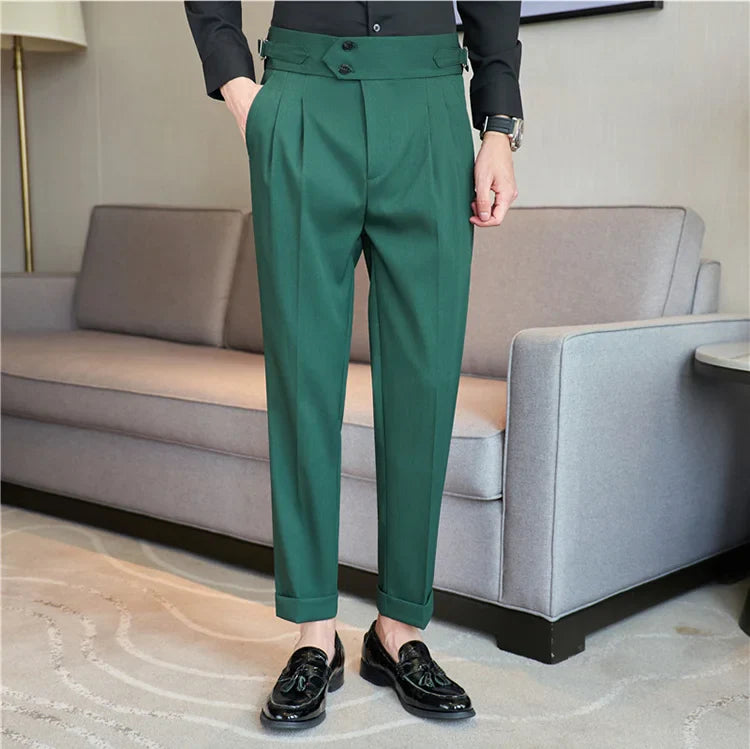 Bruno Mazzoni High-Waisted Business Suit Pants