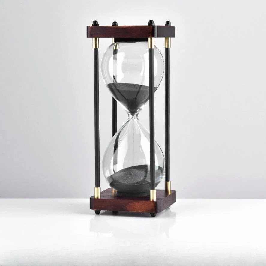 "Tempo Eterno" Wooden Hourglass