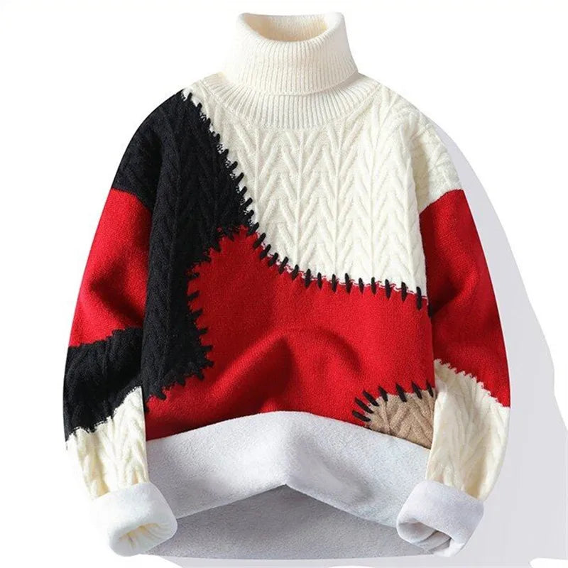 THE MARCELLINE | PATCHWORK TURTLENECK