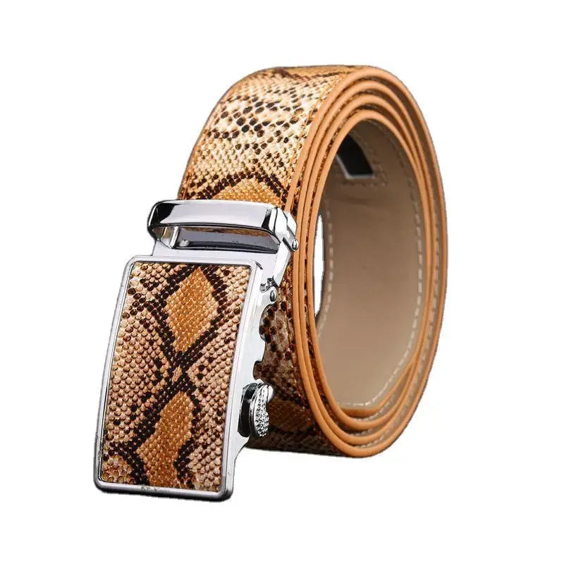 "Serpente" Cowhide Leather Belt