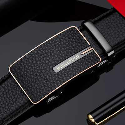 "William Polo" Premium Leather Belt