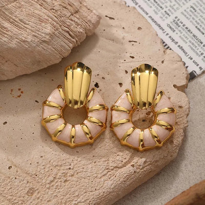 Clara Glaze Hoop Earrings