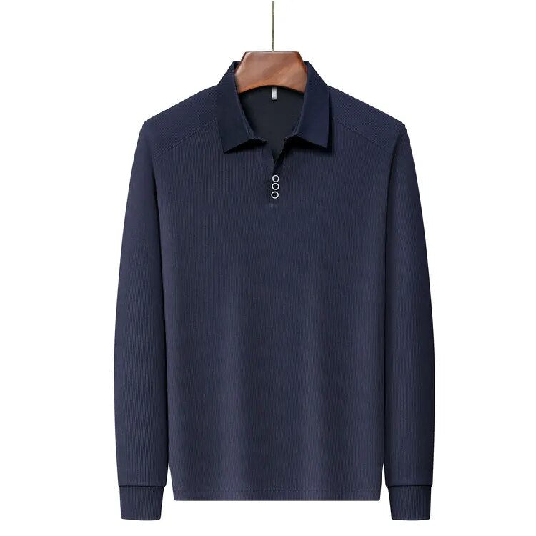 Edward Premium Long Sleeve Waffle Polo