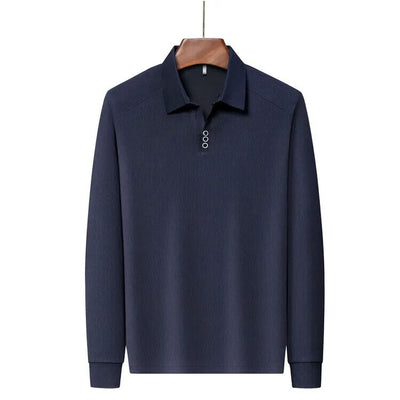 Edward Premium Long Sleeve Waffle Polo