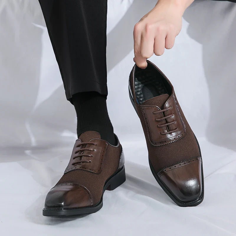 Luca Pellegrini Leather Oxford Brogues Shoes