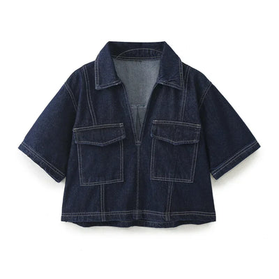 Sofia® | V-Neck Denim Set