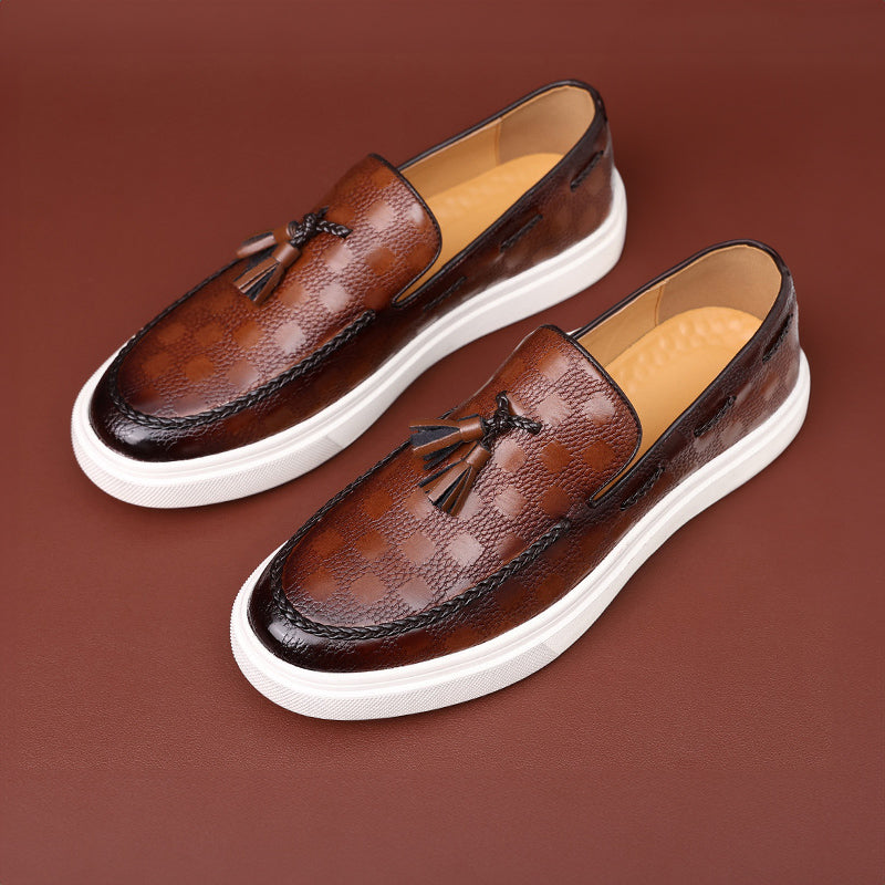 Willow Embossed Texture Loafers