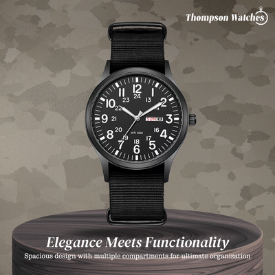 Thomas | Minimalist Field Watch with Functional Strap