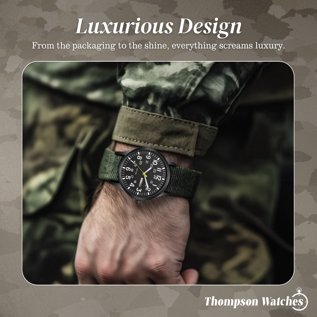 Thomas | Minimalist Field Watch with Functional Strap