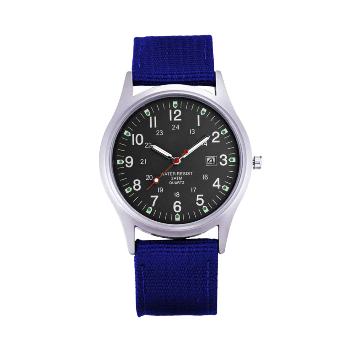 Mateo | Rugged Field Watch with Durable Canvas Strap