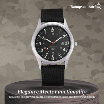 Mateo | Rugged Field Watch with Durable Canvas Strap