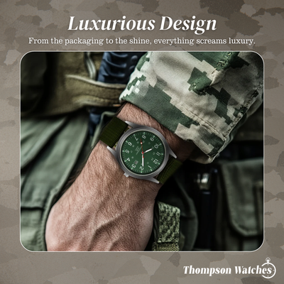 Mateo | Rugged Field Watch with Durable Canvas Strap