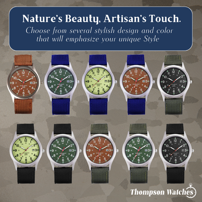 Mateo | Rugged Field Watch with Durable Canvas Strap