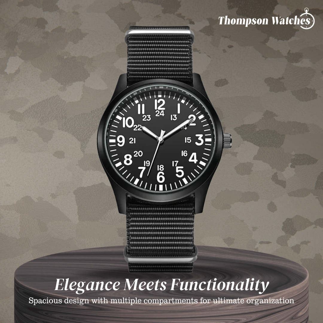Nicolas | Luminous Field Watch with Tactical Strap