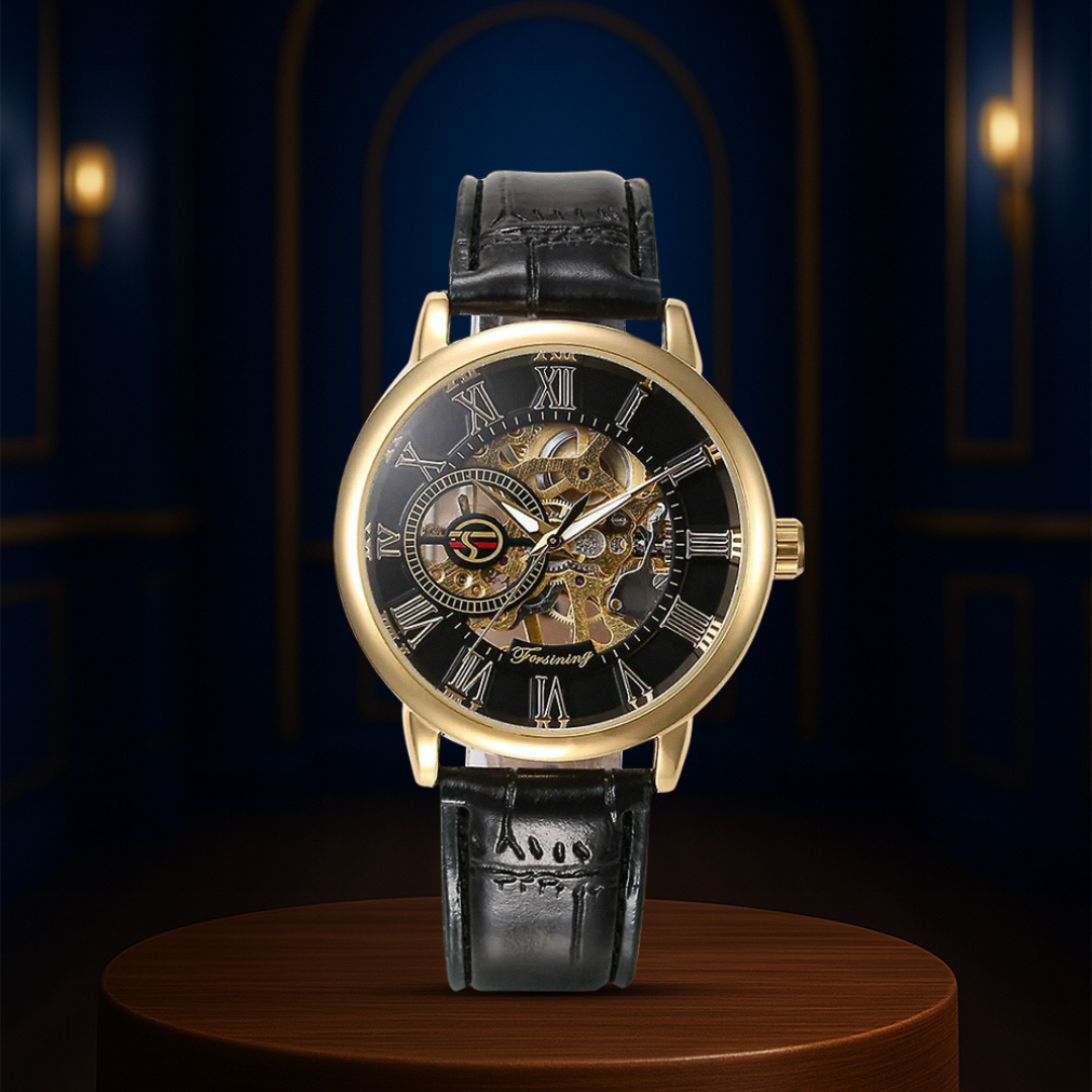 Peter | Fashionable Men's Roman Numerals Mechanical Watch | 42mm