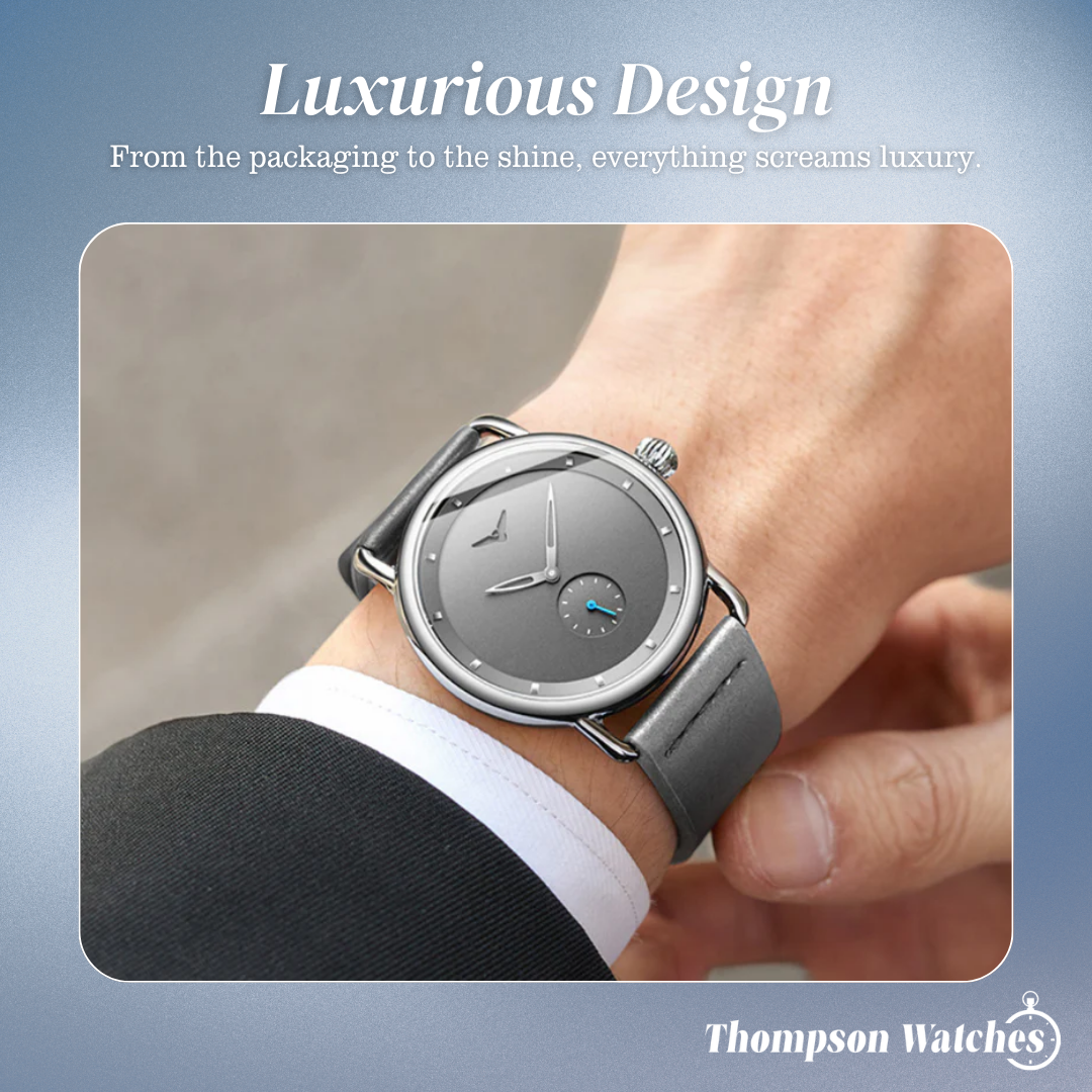 Caleb | Sleek Minimalist Leather Watch