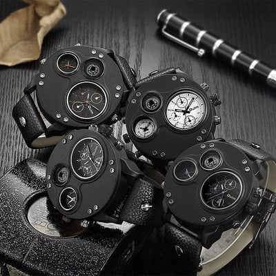 "Titan" Oversized Multi-Dial Watch