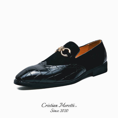 "Luigi" Premium Nubuck Leather Slip-on Shoes by Cristian Moretti™