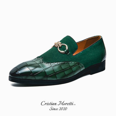 "Luigi" Premium Nubuck Leather Slip-on Shoes by Cristian Moretti™