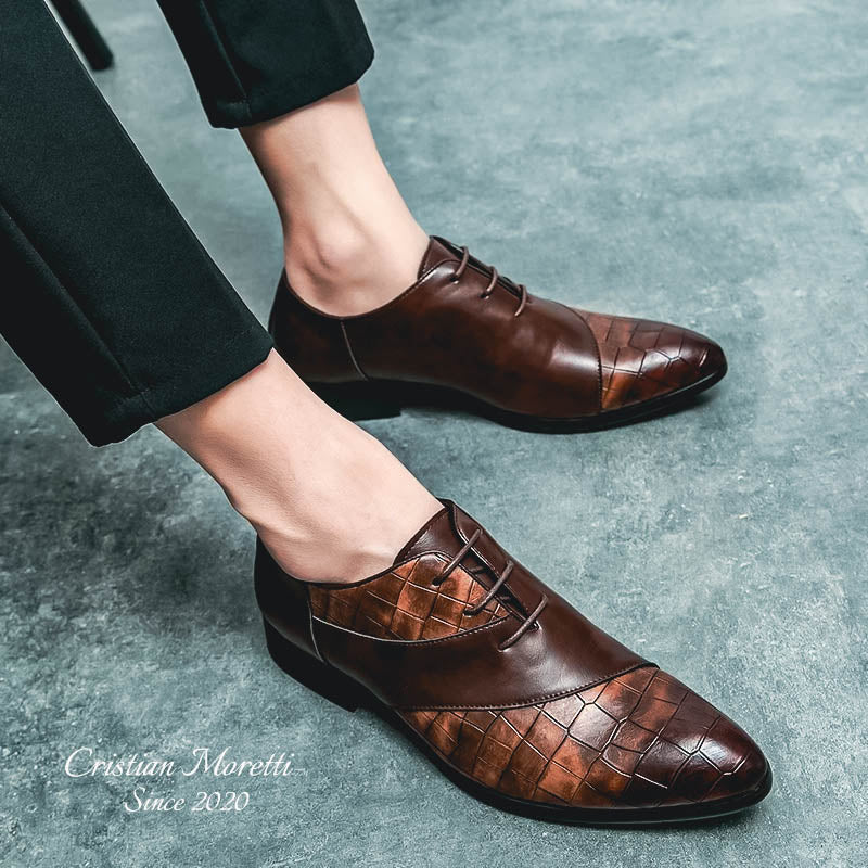 "Niccolò" Premium Leather Derby Shoes by Cristian Moretti™