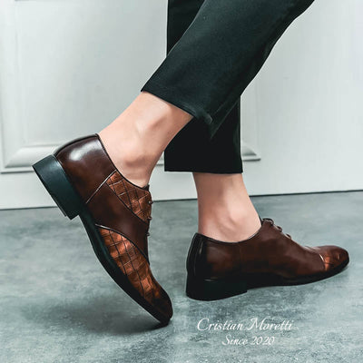 "Niccolò" Premium Leather Derby Shoes by Cristian Moretti™