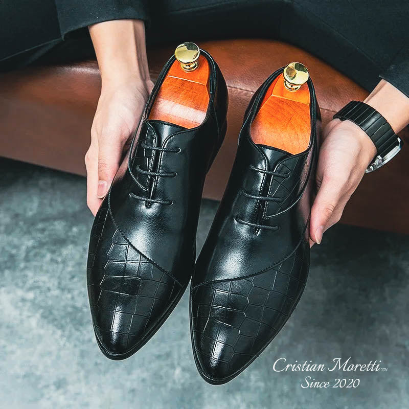 "Niccolò" Premium Leather Derby Shoes by Cristian Moretti™