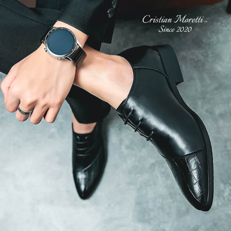 "Niccolò" Premium Leather Derby Shoes by Cristian Moretti™