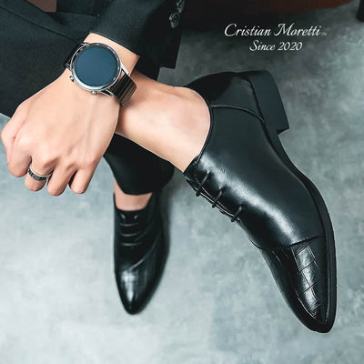 "Niccolò" Premium Leather Derby Shoes by Cristian Moretti™