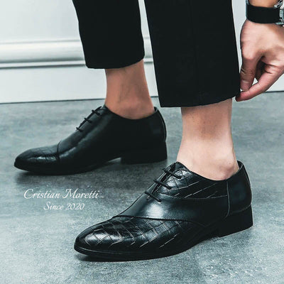 "Niccolò" Premium Leather Derby Shoes by Cristian Moretti™