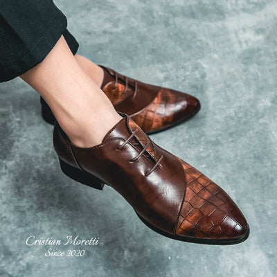 "Niccolò" Premium Leather Derby Shoes by Cristian Moretti™
