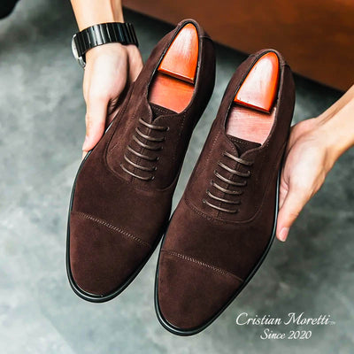 "Amadeo" Elegant Suede Leather Shoes by Cristian Moretti™