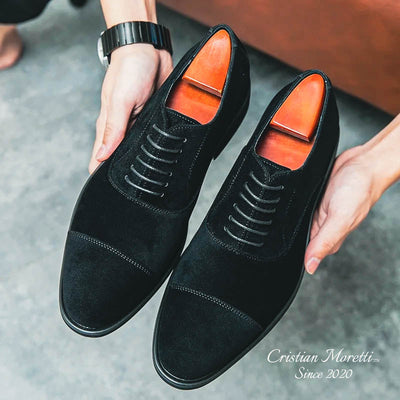 "Amadeo" Elegant Suede Leather Shoes by Cristian Moretti™