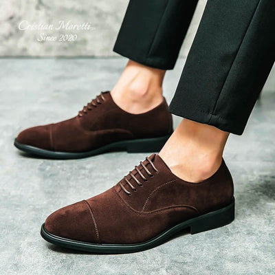 "Amadeo" Elegant Suede Leather Shoes by Cristian Moretti™