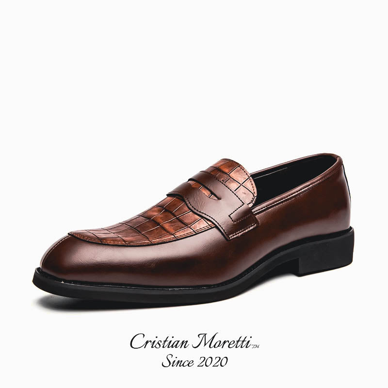 Enrico Vitali™  Genuine Leather Slip-On Shoes