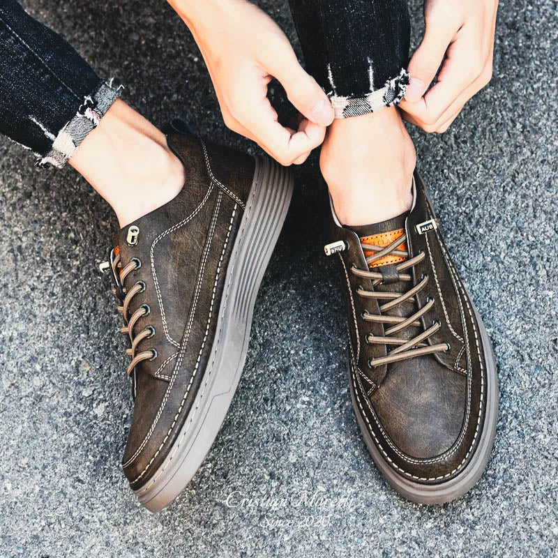 Vincenzo Giuliani™ Genuine Leather Sneakers