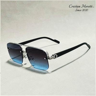 Alberto Lombardi™ Semi-Rimless Sunglasses by Cristian Moretti™