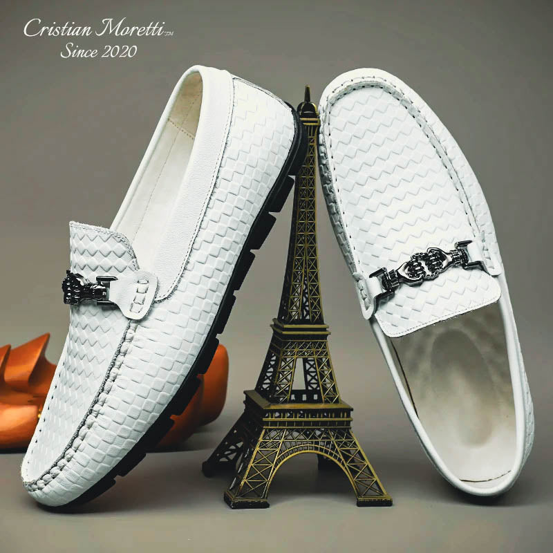 Alberto Russo™ Genuine Leather Loafers by Cristian Moretti™
