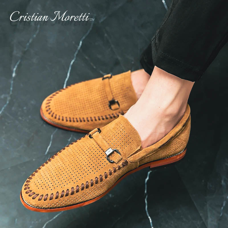 Angelo™ Genuine Suede Leather Loafers