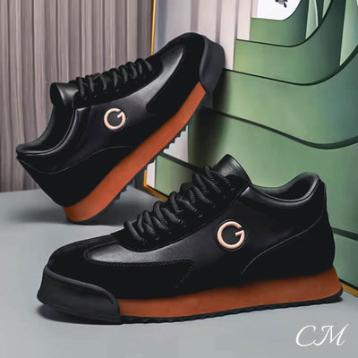Angelo Guerra™ Italian Leather Sneakers